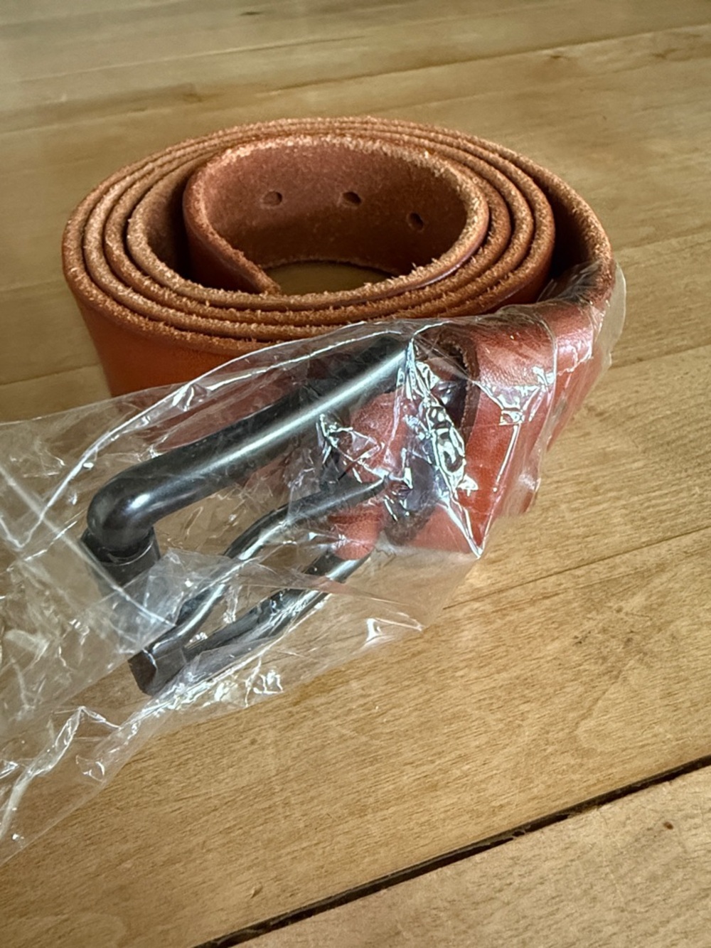 Full Grain Leather Men's Belt - Brown. Size XL. Total length 63”, 1 1/2” wide.